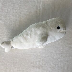 White Plush Whale Stuffed Animal Toy from Sea World